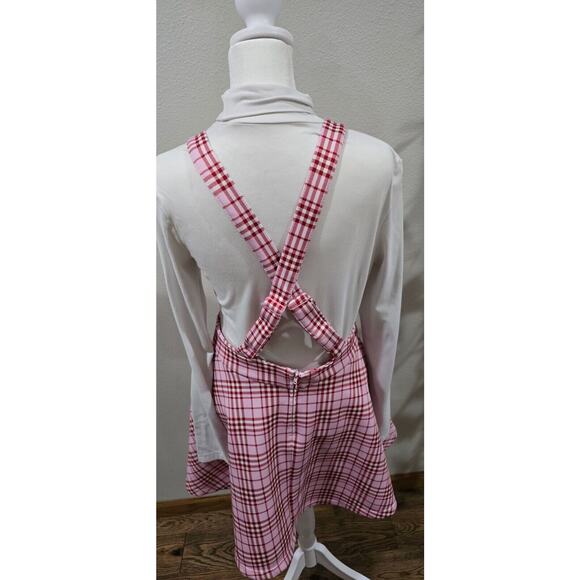 plaid heart suspender skirt size s/m - Picture 3 of 4